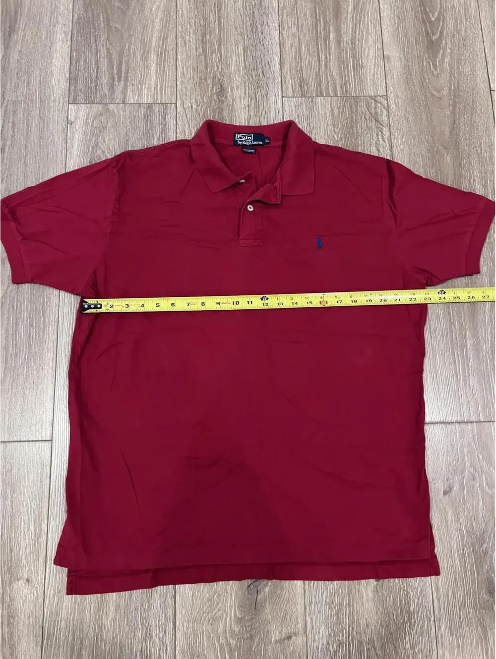 Men's Polo Shirt by Ralph Lauren Red XL - Great Condition